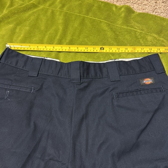 New Dickies Long Flat Front Chino Skater Work Streetwear Shorts 40 Navy - Picture 4 of 5